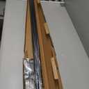 Ivilon Drapery Window Curtain Rod - End Cap Style Design 1 Inch Pole. 72 to 144 Inch Color Black