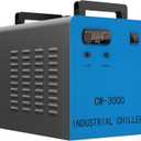 OMTECH 9L Industrial Water Chiller 2.6gpm CW-3000 Water Cooler for 40W K40 CO2 Laser Engraving & Cutting Machines, Water Cooling System Radiates 50W of Heat per Degree C