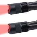 Low-Lumen Red Flashlight Zoomable Single Mode Mini Red Light Flashlights Ideal for Preserving Night Vision, Low Illumination, 2 Pack