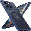 For Motorola Edge 2025 Case, Magnetic [38 N52 Magnets] Military Grade Drop Protection moto edge 2025 case - Raised Camera Lips Slim Matte Anti-Slip Phone Cover Case For Motorola Edge 2025, Blue
