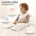 Baby Sleep Sack 0-6 Months 100% Cotton 0.5 Tog 3-6 Months Baby Wearable Blanket for Newborn, 3 Pack Breathable Soft Lightweight 0-3 Months Sleep Sacks with 2-Way Zipper