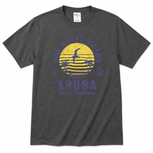Aruba Shirts One Happy Island Souvenir Long Sleeve T-Shirt, XL