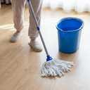 Indoor Mop for Floor Cleaning, Lightweight Cotton Mop with 2 Washable Heads