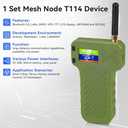 Mesh Node T114 Board + 3000mAh Battery + N36 Case Set, TFT Display nRF52840 SX1262 Module with 915MHz Antenna Support Lo Ra Blue Tooth 5.0 GPS Solar Power Supply for Mesh Tastic Ar duino Lo Rawan IoT