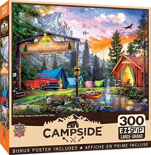 MasterPieces 300 Piece EZ Grip Jigsaw Puzzle - Pine Valley Camp - 18"x24"