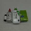 Cerave Facial Hydrating Cleanser; Thayers Alcohol-Free Witch Hazel Facial Mist Toner; The Ordinary Granactive Retinoid 5% and Vaseline Lip Backer Card Aloe
