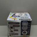 Casabella Spin Mop System with Extra Mop Head Refill - Two-Bucket Design with Splash Guard Built-in Measuring Cup and Scraper Tool with Easy Wring Pedal Spinner, 1.25-Gallon, Blue