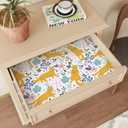 CRE8TIVE Yellow Cat Wallpaper Stick and Peel Kitten Butterfly Floral Peel and Stick Wallpaper for Bedroom 12"x118" Self Adhesive Renter Friendly Animal Cat Contact Paper for Cabinets Kids Room Nursery