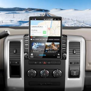 Android 14 Car Radio for Dodge Ram 1500 2500 3500 2009-2012 with Wireless CarPlay & Android Auto, 9.7" Touch Screen Double Din Car Stereo Head Unit w/GPS Bluetooth WiFi FM RDS SWC Backup Camera, 2+32G