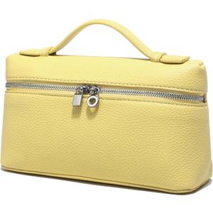 Rejolly Crossbody Bag for Women Small Top-Handle Leather Pouch Purse Shoulder Handbag Yellow