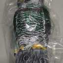 Hausse Fake Owl Decoy Bird Scarecrow Sculpture, 13.6 Inch Plastic Horned Owl Bird Deterrents, Garden Protectors, Nature Enemy Pest Repellent for Outdoor Garden Yard