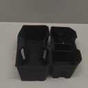 Muslogy Center Console Front&Rear Cup Holder Inserts Compatible with 2024 2025 2026 Toyota Tacoma Accessories Middle Console and Rear Armrest CupHolder Silicone Rubber Organizer 2PCS Set