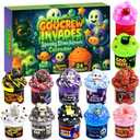 Funewest Slime Advent Calendar for Teen Girls, 24 Days Christmas Countdown with Cute Slime Kit, Xmas Stocking Stuffer Holiday Gifts for Kids Boys Toddlers, 24 Day - Goocrew