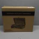 Record Player Wireless Portable Suitcase Vinyl Player with Built-in Speakers Retro Style Record Player for Vinyl Records 3-Speed RCA Line Out AUX in Vintage Turntable Upgrade Black