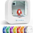3D Printer for Kids, Beginner 3D Printer with 8 PLA Filament Set, Huge Toy Library & Modify, Wi-Fi & App Control, Create STEM Toys, High Precision, W/ 15+ Mini 3D Design Module, X-Maker Joy