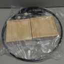 Geelin 2 Pack Plant Hanger with Wood Base Hanging Window Planter Boho Macrame Hanging Plant Holders for Window Indoor Outdoor Room Ceiling Home Decorations(Black)