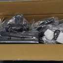 Candy Corded Stick Vacuum Cleaner, Powerful Suction Handheld Vacuum with One-Click Dust Disposal, 3-in-1 Use for Hard Floor, Ceramic Tile, 0.8 Liters Capacity, Easy Clean (Black)