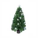 Northlight 3' Pre-Lit Color Changing Fiber Optic Artificial Christmas Tree with Snowflakes - Multi Color Lights