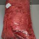 BEDELITE Flannel Sheets Queen Size Red - Super Soft Fleece Sheets Set Fluffy Extra Plush, 4 Piece(Include Fitted Sheet, Flat Sheet, 2 Pillowcases)