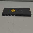 USB3.0 KVM Switch HDMI 4K@60Hz for 4 Computers Share 1 Monitor, KVM Switch 4 Port with 3 USB 3.0 Ports Share Keyboard Mouse, Support Button Switch, Plug and Play