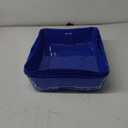 Bokon 25 Pcs Disposable Litter Boxes for Cats Plastic Cat Litter Tray Large Kitten Pan for Kitty Rabbit Guinea Pig Hamster Pets Supplies Travel Home Toilet, 15.7 x 11.8 x 3 Inches(Royal Blue)