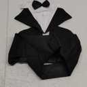 Kuoser Dog Tuxedo Dog Suit and Bandana Set, Dogs Tuxedo Wedding Party Suit, Doggy Prince Bow Tie Shirt Formal Pet Wedding Attire for Large Medium and Small Dogs Golden Retriever Samo Bulldogs (Black), Size: X-Large