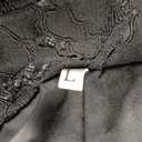 Lace Bell Bottom Pants for Women Sexy See Through Flare Leggings Hollow Out Mesh Sheer Cover Up Trousers (Large, Black)