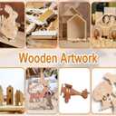 4 x Japanese Pull Saw, Hand Saw With Double Edges of 11/17 TPI, SK5 Flexible Blade Flush Cut Saw for Wood Cutting