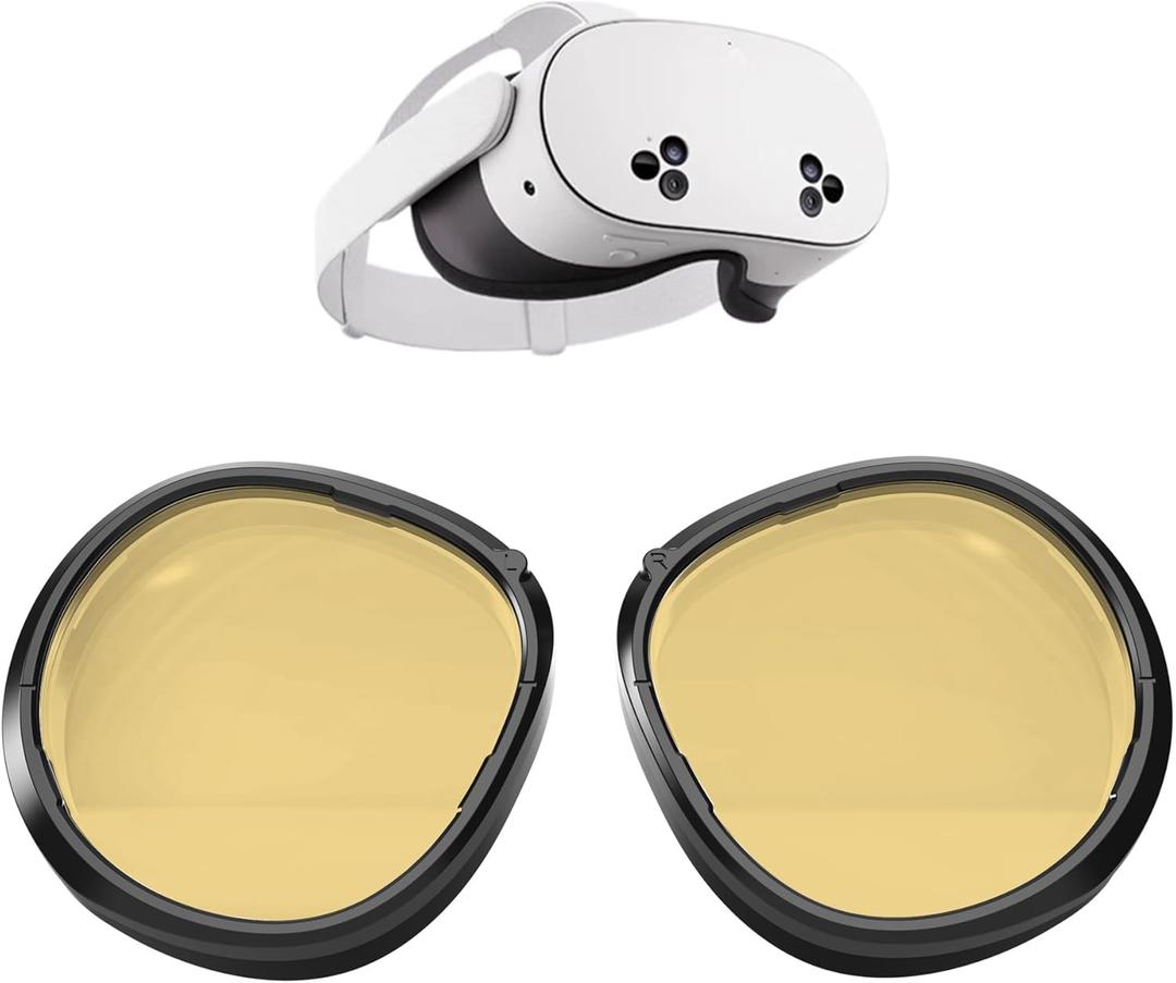 PSI Premium 2 Lens Anti Blue Light for Oculus Meta Quest 3S Glasses, Inserts Compatible for VR Accessories, Eye Protection (Melanin Lens for 3S)