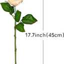 DUYONE Fake Flowers for Decoration Home Decor Artificial Flowers Austin Rose Peony Latex Fake Flower Living Room Decoration Vivid Pink Roses Peonies (Champagne 4pcs)