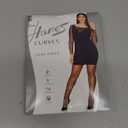 Hanes Women's Curves Control Top Sheer Toe Silky Sheer Pantyhose With Wicking Cool Comfort (1X-2X, Black)
