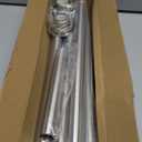 Shower Curtain Rod, 1" Diameter Heavy Duty Tension Shower Rod, Non Slip Adjustable 28-74 inch No Drill Shower Curtain Rods Spring Tension For Bathroom, Shower Stall, No Rust, Brushed Nickel