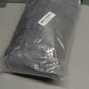 1 MIDDLE ONE Round Cylinder Bolster Pillow with Removable Velvet Cover, Tube Roll Cervical Pillow for Head, Neck, Back and Legs Support, 13" x 6", Grey