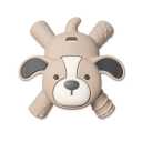 Itzy Ritzy - Ritzy Teether for Molars - Massages Sore Gums & Reaches Back Molars - Silicone Baby Teething Toy with Multiple Textures & Flexible Design - Teething Relief for 3 Months & Up (Puppy)