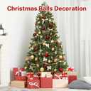 DeckTheHalls Christmas Balls Ornaments, 30 Pcs 2.5 Inch Christmas Tree Decorations for Xmas Tree Hanging, Shatterproof Ball Ornaments for Festival Home Party Decors, (Red & Gold)