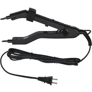 Heat Hair Connector Hair Extension Tool Heating Hair Extension Iron Adjustable Temperature Keratin Bonding Tool US Plug for Hair Extensions (Black)