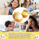 Dumpling Squishies Toy with Steamer, Colorful Slow Rising Stress Ball, Stretchy Fidget Sensory Toy for Anxiety Relief, Perfect Easter Basket Stuffers for Kids and Adults(2PCS)