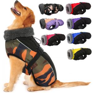 IECOii Extra Warm Coat - Reflective & Adjustable Dog Jacket - Fleece Turtleneck for Cold Weather - Extra Large