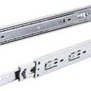 10 Pairs of 20 Inch Hardware 3-Section Full Extension Ball Bearing Side Mount Drawer Slides,100 LB Capacity Drawer Slide