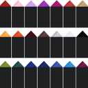 Xuhal 21 Pcs Pre Folded Triangles Pocket Square Suit Masculine Polyester Pocket Square Handkerchief on Card for Men, 21 Colors