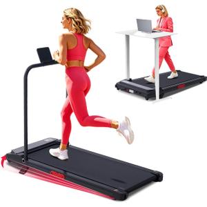 Portable Walking Pad Treadmill with Incline and Handle Bar for Home