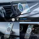 ESR for MagSafe Car Mount, Magnetic Phone Holder for Car Air Vent, Car Phone Holder Mount for iPhone 17e/17/16/16e/15/14/13/12/Samsung, All Smartphones(2 Metal Rings Included),Charging Not Supported