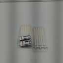 Homemory 6 Pcs Waxy Flameless Taper Candles with Remote, Flickering Battery Operated Candlesticks, Led Fake Candles Tall Candle for Home, Wedding, Party, Ivory, 9.6 inches