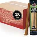 Redbarn Pet Products All-Natural 12" Large Bully Sticks for Dogs - Premium Grain-Free & Rawhide-Free Single Ingredient Long Lasting Low Odor Dental Treat for Chewers - 18 Count EXP: 12-03-28