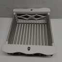 Stainless Steel Kitchen Drying Rack, Retractable Drain Basket with Adjustable Armrest, Over The Sink Dish Drying Rack