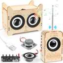 Poraxy Science Kits for Kids Age 8-12 12-14, STEM Toys for 8-13, Build Your Own Bluetooth Speaker & FM Radio, 3D Puzzles DIY Projects, Birthday Gifts for 9,10,11,14 15 16 Year Old Teen Boys Girls