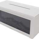 Essential Oil Diffuser, 280ml Simulated Fireplace Design Quiet Operation Auto Shut Off Remote Control 7 Color Lights with Timer Function for Home Bedroom Office (White)