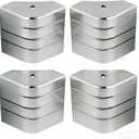 4Pcs Aluminum Casting Pontoon Corner Cap Deck Corner,Suitable for 90 Rounded Corner,Height 3-1/8" to 3-3/16" Top 3-1/8" to 3-3/16"