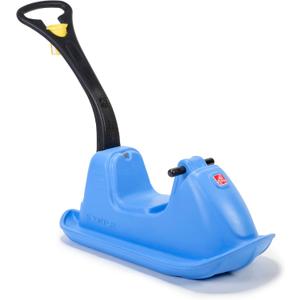Step2 Push Around Sled, Kids Ride On Toy & Outdoor Snow Toboggan, Made of Durable Plastic, Max Weight 40 lbs., for Toddlers 1.5-3 Years Old, Blue