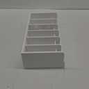 Bamboo Belt Organizer for Closet - 6 Grids Black Bamboo Belt Storage Organizer Racks for Women's Drawer, Belt Display Rack Holder Wall Mount for Men